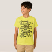 T-shirt Beaucoup de poissons (Devant entier)