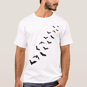 T-shirt Beaucoup de silhouettes de chauve-souris Design mi