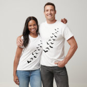 T-shirt Beaucoup de silhouettes de chauve-souris Design mi (Unisexe)