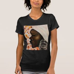 T-shirt Beauté africaine - Peinture aquarelle