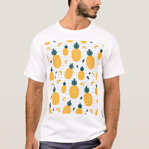 T-shirt Beauté ananas : Motif tiré à la main