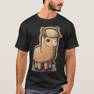T-shirt Beauté andine mignonne et découpée Gen Z Llama ten