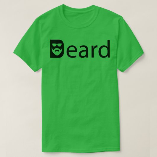 T-shirt Beauté ayant une barbe 1 (Design devant)