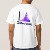 T-shirt Beauté Cendrillon 3D Modélisation = (Dos)