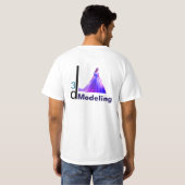 T-shirt Beauté Cendrillon 3D Modélisation = (Dos entier)