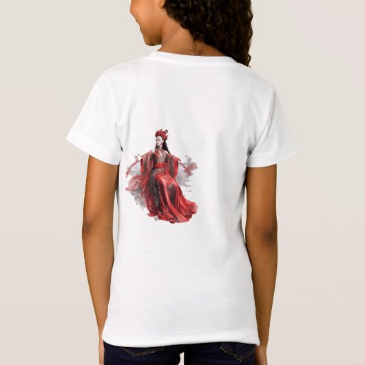 T-Shirt Beauté chinoise dans les peintures anciennes - Dét (Dos)