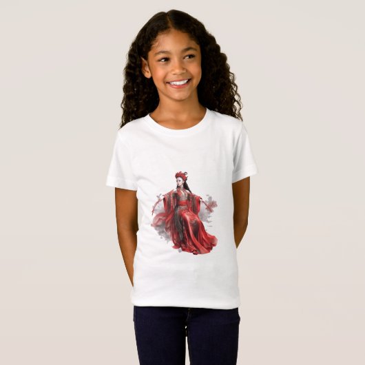 T-Shirt Beauté chinoise dans les peintures anciennes - Dét (Devant entier)