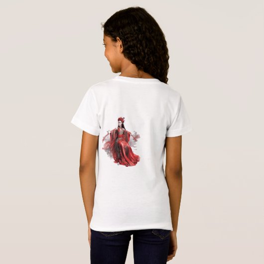 T-Shirt Beauté chinoise dans les peintures anciennes - Dét (Dos entier)