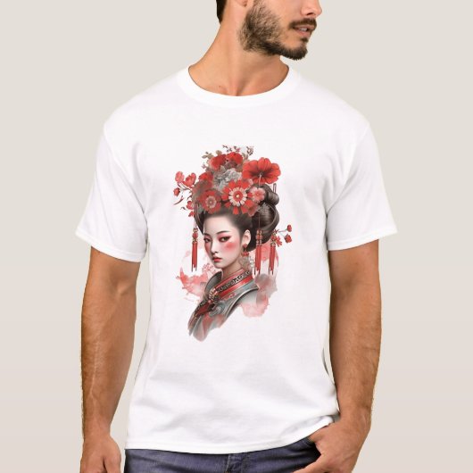 T-shirt Beauté chinoise dans les peintures anciennes - Dét (Devant)