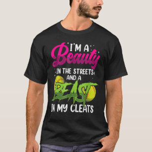 T-shirt Beauté Dans Les Rues Football Nettoie Bête Footbal