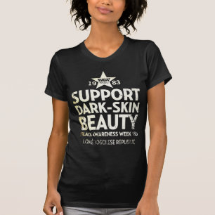 T-shirt Beauté de Foncé-Peau de soutien