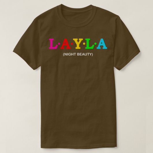 T-shirt Beauté de nuit Layla 1 (Design devant)