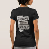 T-shirt Beauté des notes chrétiennes de journal de cendres (Dos)
