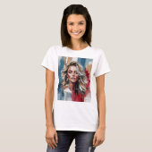 T-shirt "Beauté dorée" (Devant entier)