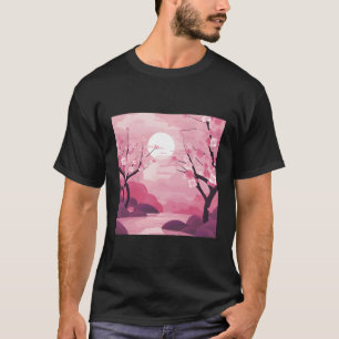 T-shirt Beauté florissante K Pastels Shade Sakura En contr