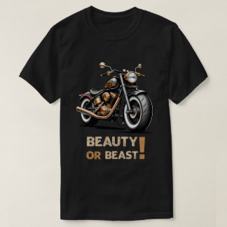 T-shirt beauté motocyclette ou bête