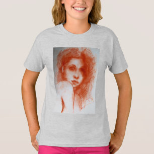 T-shirt BEAUTÉ ROMANTIQUE / Portrait de femme en Sepia Bro