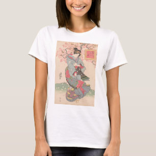 T-shirt Beautés sous les fleurs de cerisiers Vintage Ukiyo