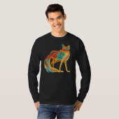 T-shirt Beautiful Artistic Fox Animal (Devant entier)