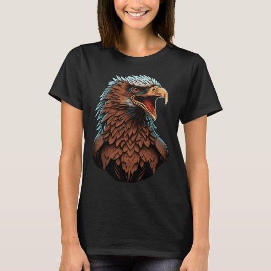 T-shirt Beautiful Bald Eagle Bird Animal (Devant)