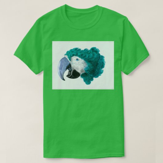 T-shirt Beautiful bird green parrot (Design devant)