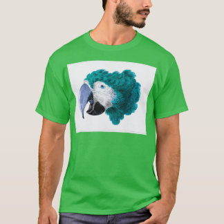 T-shirt Beautiful bird green parrot