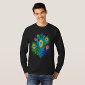 T-shirt Beautiful Feathers Bird Animal Lover Peacock (Devant entier)