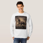 T-shirt Beautiful horse throw pillow (Devant entier)