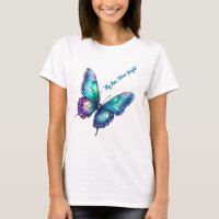 Beautiful iridescent shimmering butterfly