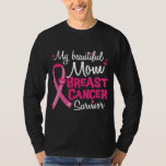 T-shirt Beautiful Mama Breast Cancer Survivor Awareness<br><div class="desc">Beautiful Mama Breast Cancer Survivor Awareness Shirt. Parfait pour papa,  maman,  papa,  men,  women,  friend et family members on Thanksgiving Day,  Christmas Day,  Mothers Day,  Fathers Day,  4th of July,  1776 Independent Day,  Vétérans Day,  Halloween Day,  Patrick's Day</div>