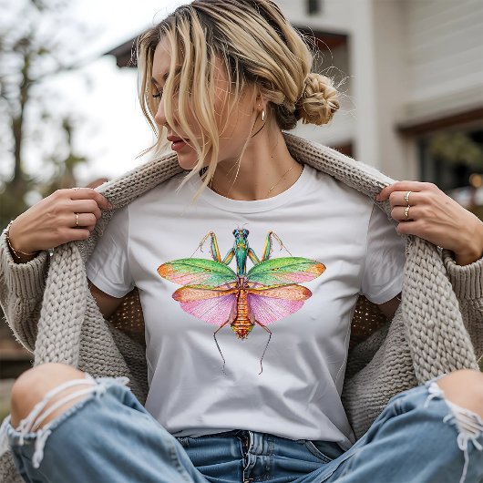 T-shirt Beautiful Praying Mantis