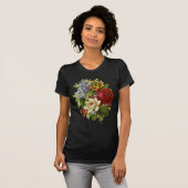T-shirt Beautiful Romantic Summer Bouquet with Red Rose (Devant entier)