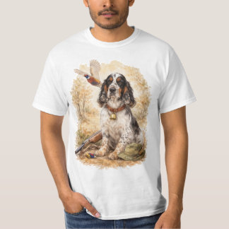 T-shirt Beautiful Setter with Pheasants , Art