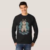T-shirt Beautiful Siberian Husky (Devant entier)