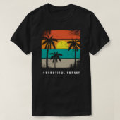 T-shirt beautiful sunset (Design devant)