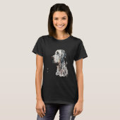 T-shirt Beautiful Watercolor Dalmatian Portrait (Devant entier)