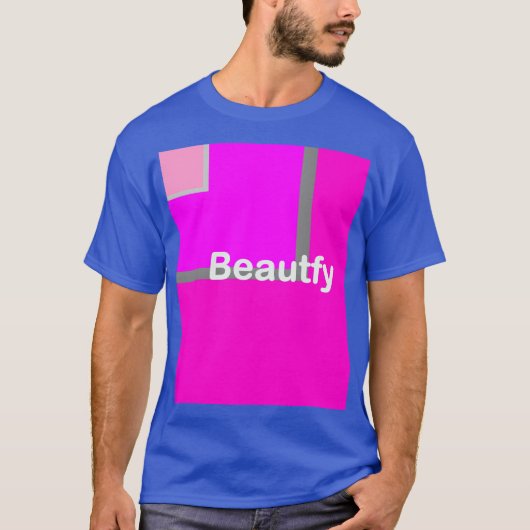 T-shirt Beautons bleu hommes ou femmes (Devant)