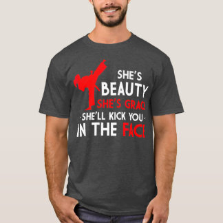 T-shirt Beauty and Grace Girls Martial Arts TKD Karate