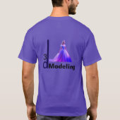 T-shirt Beauty Cinderella 3D Modeling - (Dos)