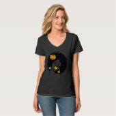 T-shirt Beauty Lips Flower Black Girl Magic Afro Diva  Mel (Devant entier)