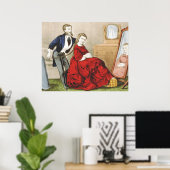 T-SHIRT Beauty Winkelretro Poster (Thuiskantoor)