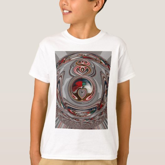 T-shirt Beaux Coeurs de Noël Fêtes Couleurs de saison (Devant)