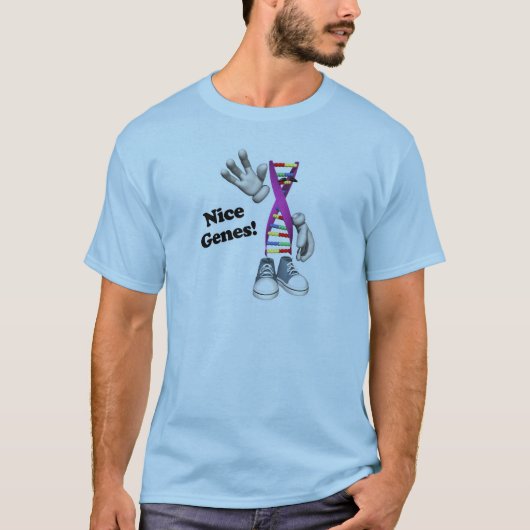 T-shirt Beaux Gènes ADN Drôle (Devant)