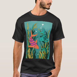 T-shirt Beaux poissons colorés