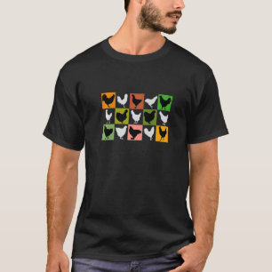 T-shirt Beaux Poulets Beaucoup de différentes races de pou