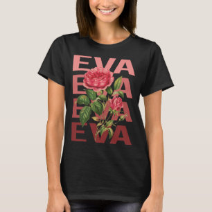 T-shirt Beaux Roses - Nom Eva