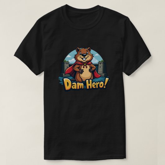 T-shirt Beaver Hero - Dam Hero ! (Design devant)