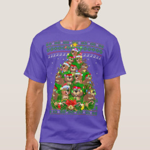T-shirt Beaver Lights Beaver Lights Beaver Tire de Noël