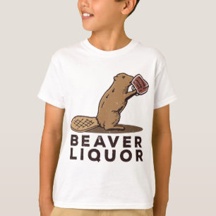 T-shirt Beaver Liquor Boire