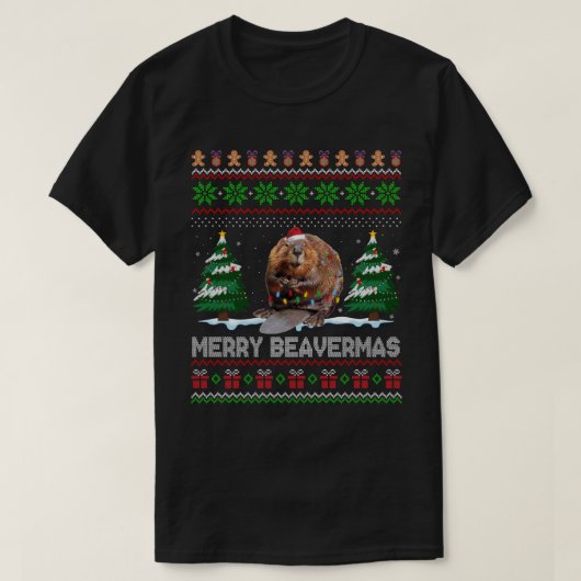 T-shirt Beaver Lover Noël Vilain Noël Vilain Noël Beaver S (Design devant)